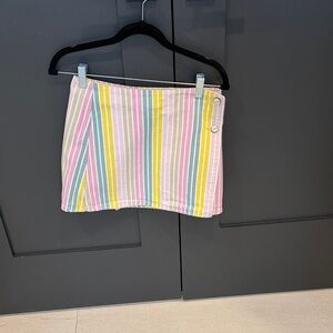 Ganni Vibrant Striped Mini Skirt